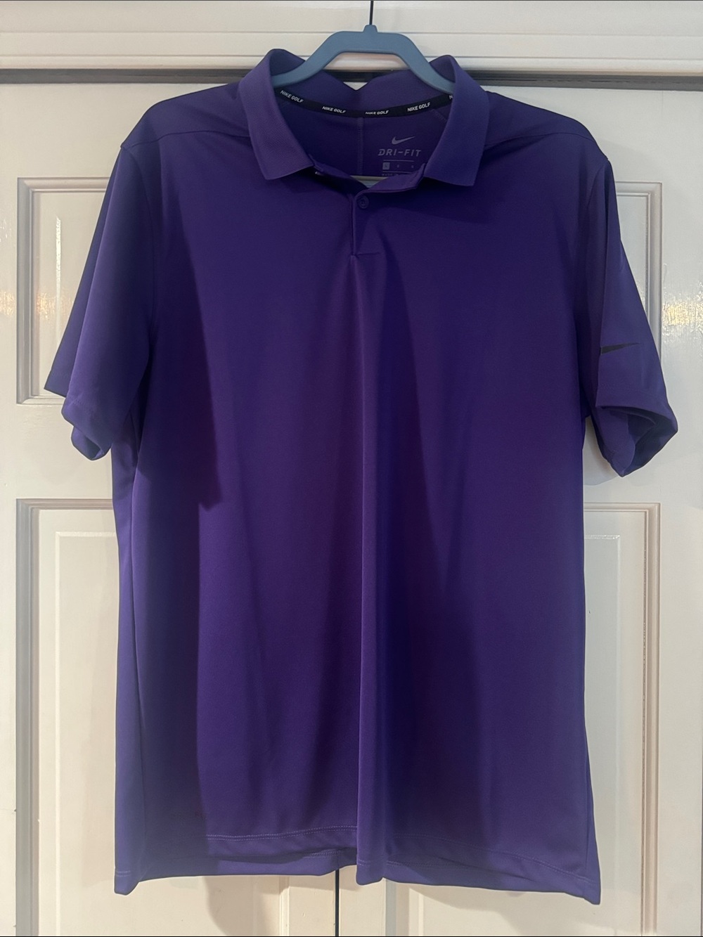 Nike Men's Purple Dri-FIT Polo Shirt